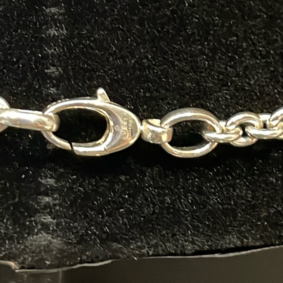 Gucci Interlocking GG Silver Necklace Stamped - Picture 5 of 9